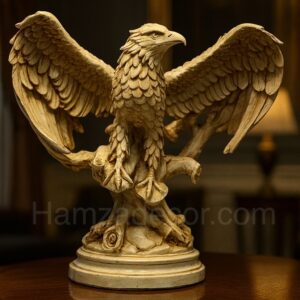 majestic eagle with spread wings