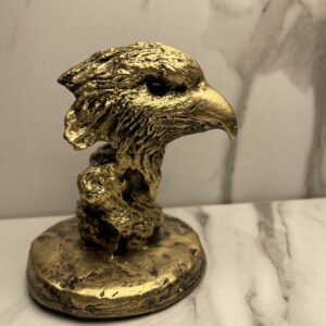 elegant eagle head sculpture