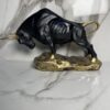 Majestic Black & Gold Bull Sculpture - Image 3