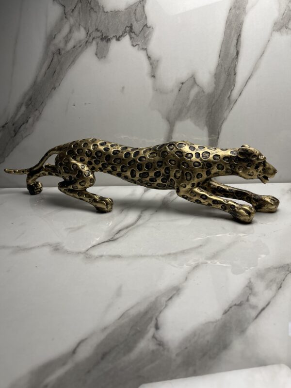 Golden Cheetah Sculpture