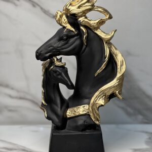 Bond Horse Sculpture BLACK GOLD