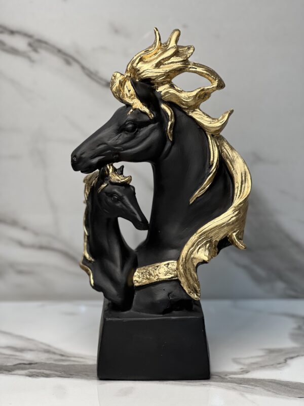 Bond Horse Sculpture BLACK GOLD