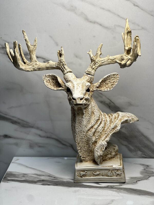 Majestic Deer Bust Sculpture