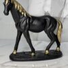Elegant Black Horse Sculpture - Image 3