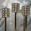 Luxury Crystal & Metal Candle Stand Set (3-in-1) - Image 2