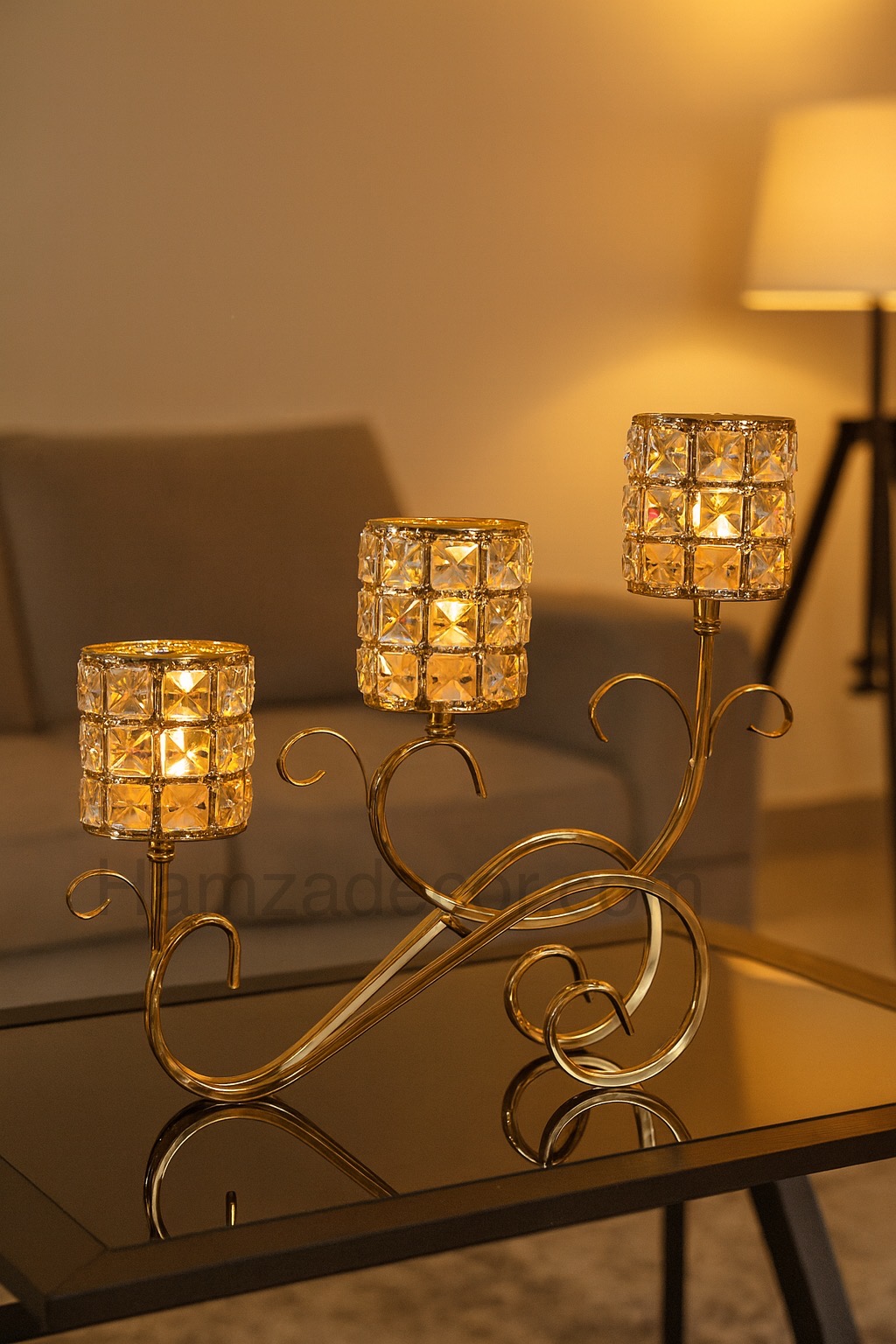 in 1 crystal metal candle stand | premium imported piece in 1 crystal metal candle stand | premium imported piece