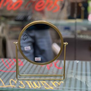 🪞 8 inch premium metal table mirror – moveable & anti rust imported design