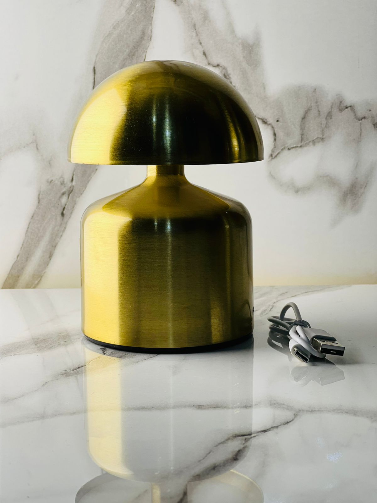 mushroom shape metal rechargeable touch lamp – 3 light modes | luxury home, office & restaurant decor mushroom shape metal rechargeable touch lamp – 3 light modes | luxury home, office & restaurant decor