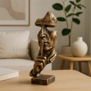 HamzaDecor | Home Decoration | Home Decor premium resin face sculpture – 10 inches