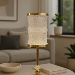 HamzaDecor | Home Decoration | Home Decor premium crystal rechargeable lamp – modern luxury décor
