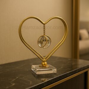 HamzaDecor | Home Decoration | Home Decor elegant heart crystal hanging décor – modern luxury accent piece