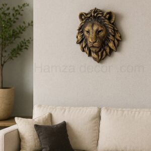 HamzaDecor | Home Decoration | Home Decor lion wall hanging – 6 inches