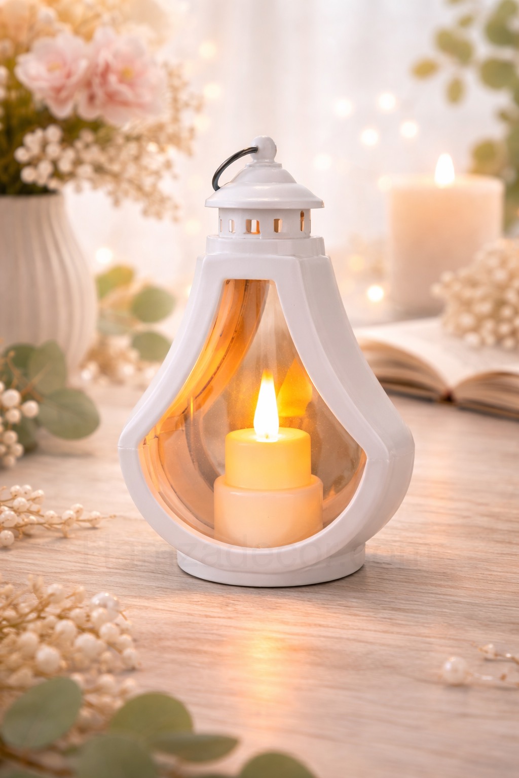 white drop shaped led lantern – warm candle glow aesthetic light white drop shaped led lantern – warm candle glow aesthetic light