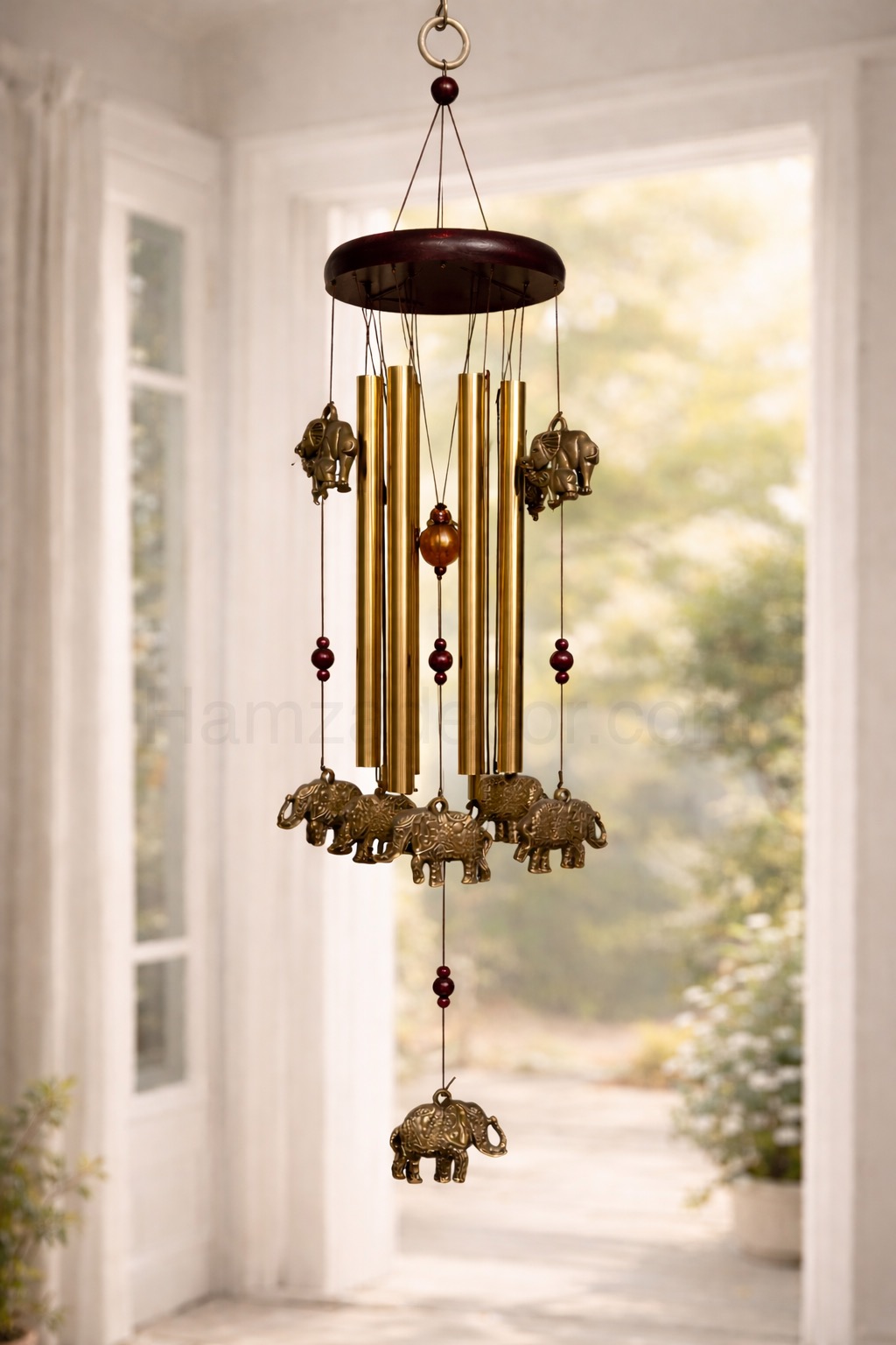 imported antique elephant metal doorbell (golden hanging wind chime) imported antique elephant metal doorbell (golden hanging wind chime)