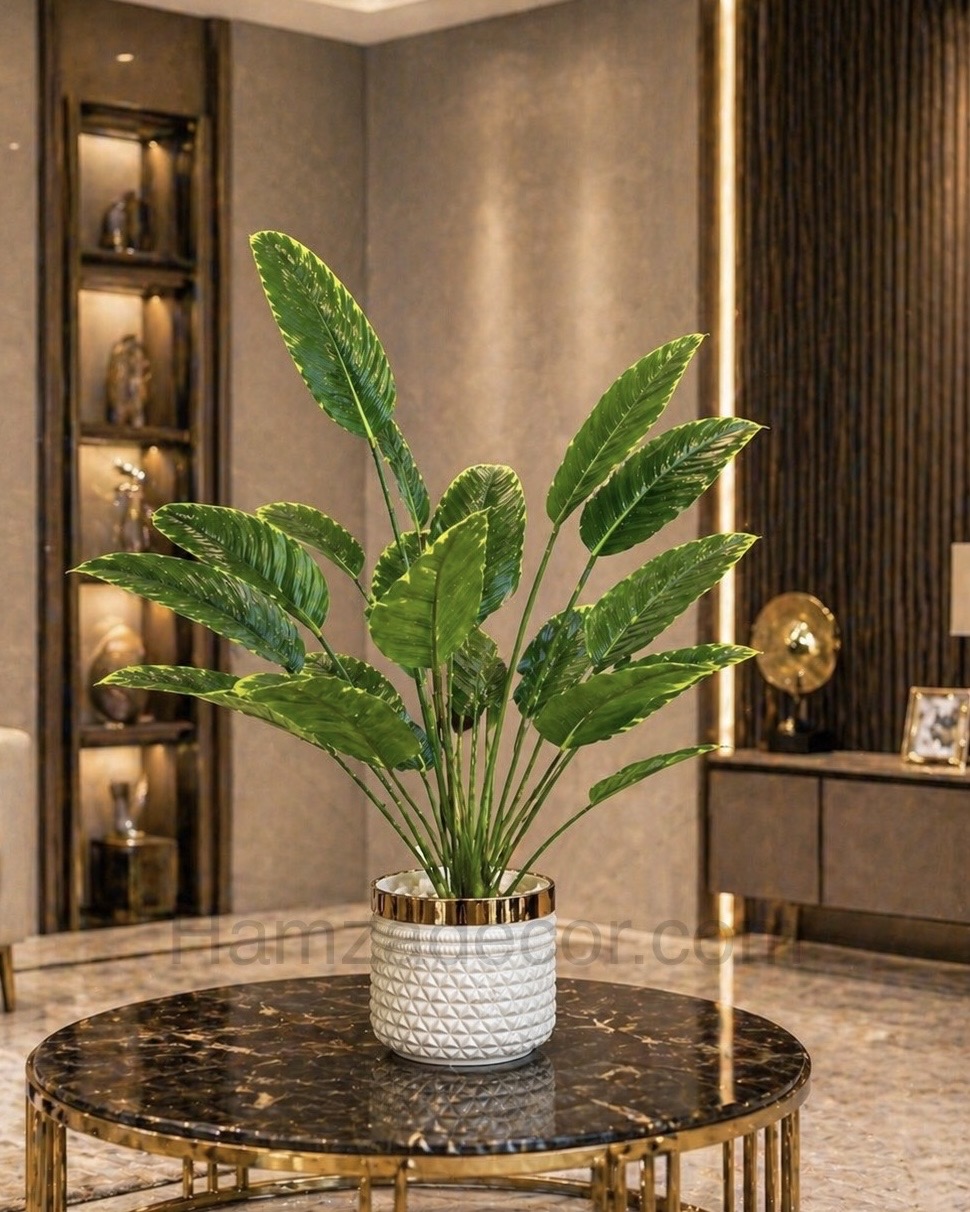 luxury artificial fiber plant with 18 leaves – imported quality indoor outdoor decorative plant luxury artificial fiber plant with 18 leaves – imported quality indoor outdoor decorative plant